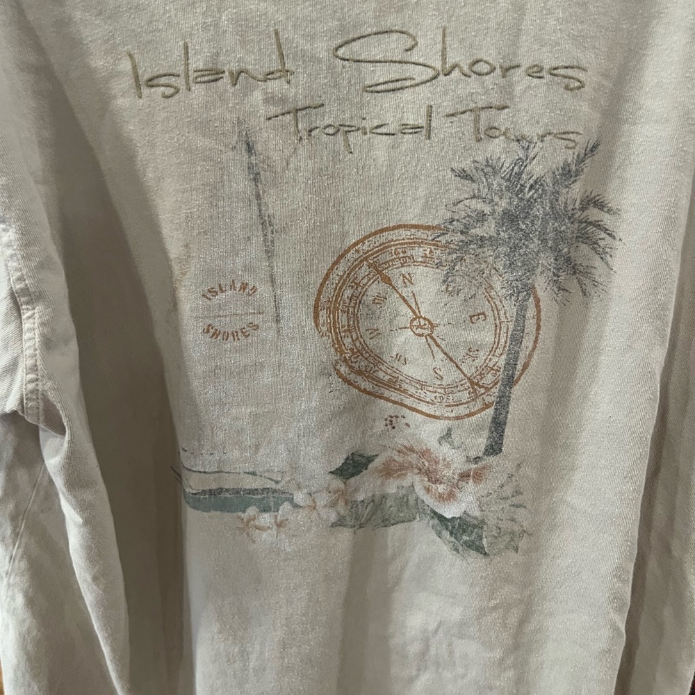 Unk Island Shores Graphic Tee - Beige
